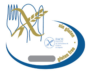 Logotipo de tenedores sin gluten FACE